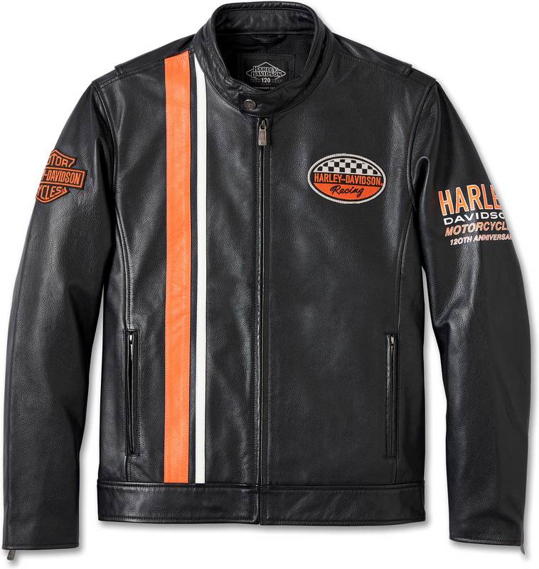 Harley-Davidson Men'S 120Th Anniversary Leather Jacket- Black leather | 97051-23VM