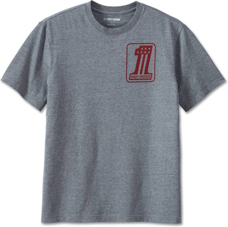 Harley-Davidson Tee-Knit- Heather Grey | 96806-23VM
