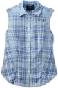 Harley-Davidson Women'S Faith Sleeveless Plaid Shirt- Yarn Dyed Plaid-Skyway | 97523-23VW