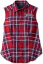 Harley-Davidson Women'S Faith Sleeveless Plaid Shirt- Yarn Dyed Plaid-Winery | 97524-23VW