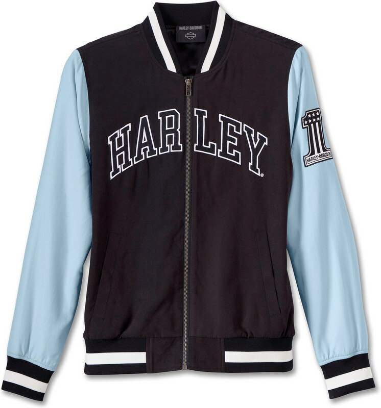 Harley-Davidson Women'S Classic Bar & Shield Bomber Jacket- Colorblock-Design | 97535-23VW