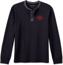 Harley-Davidson Henley-Knit- Black Beauty | 96844-23VM