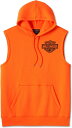 Harley-Davidson Men'S Screamin' Eagle Sleeveless Hoodie- Harley Orange | 96021-2...