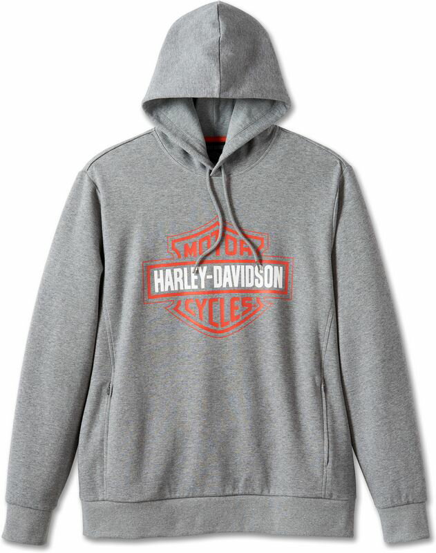 Harley-Davidson Hoodie-Knit- Charcoal Grey Heather | 96026-24VM