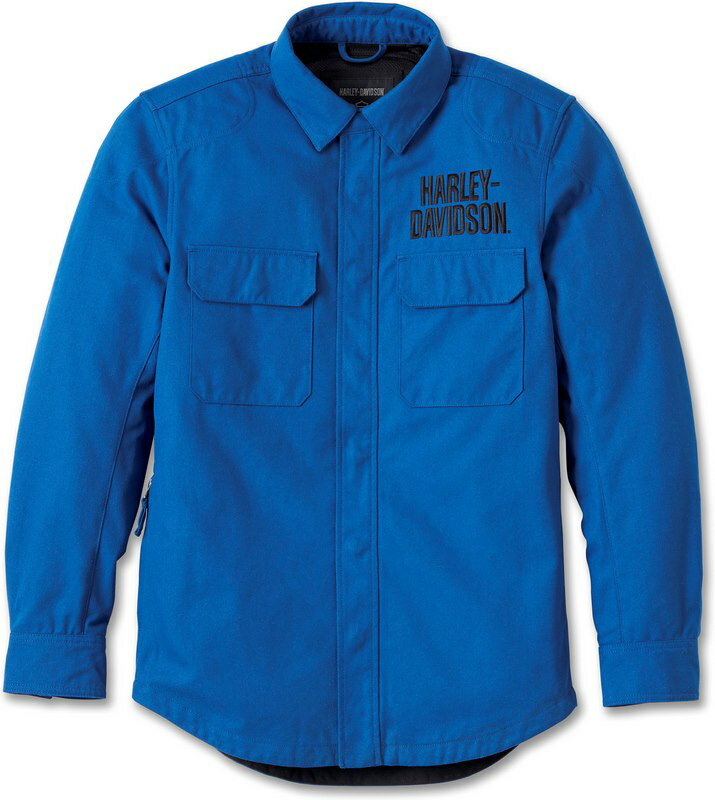 Harley-Davidson Men'S Operative Riding Shirt Jacket- True Blue | 98137...