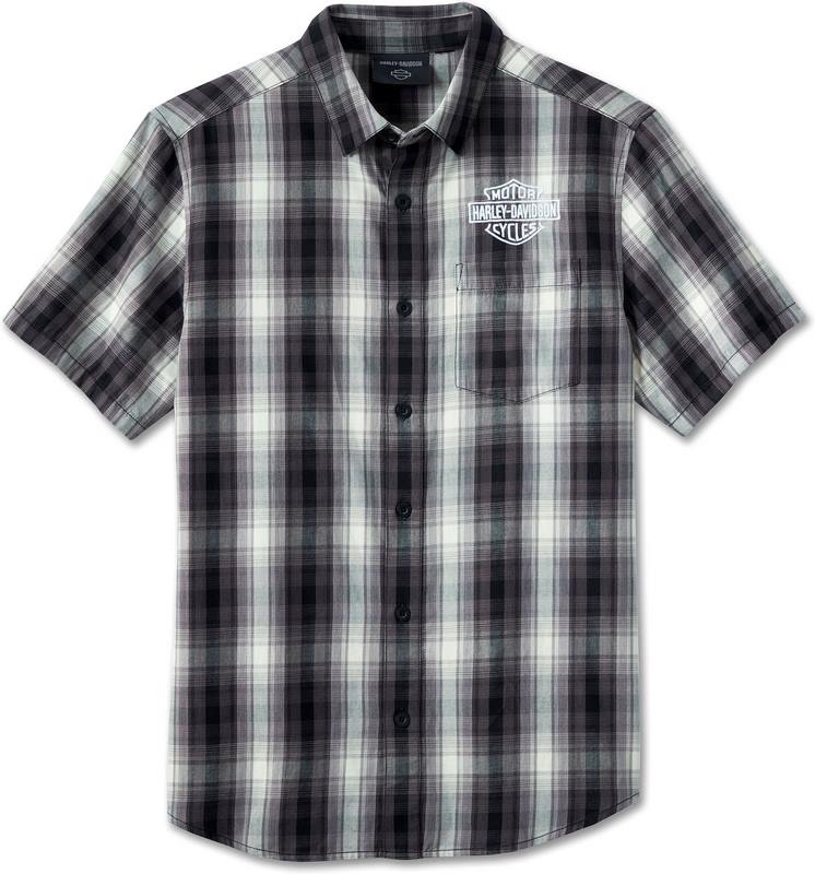 Harley-Davidson Shirt-Woven- Black Plaid | 96091-24VM