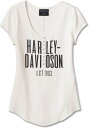 Harley-Davidson Women'S Cali Henley Knit Top- Cloud Dancer | 96132-24VW