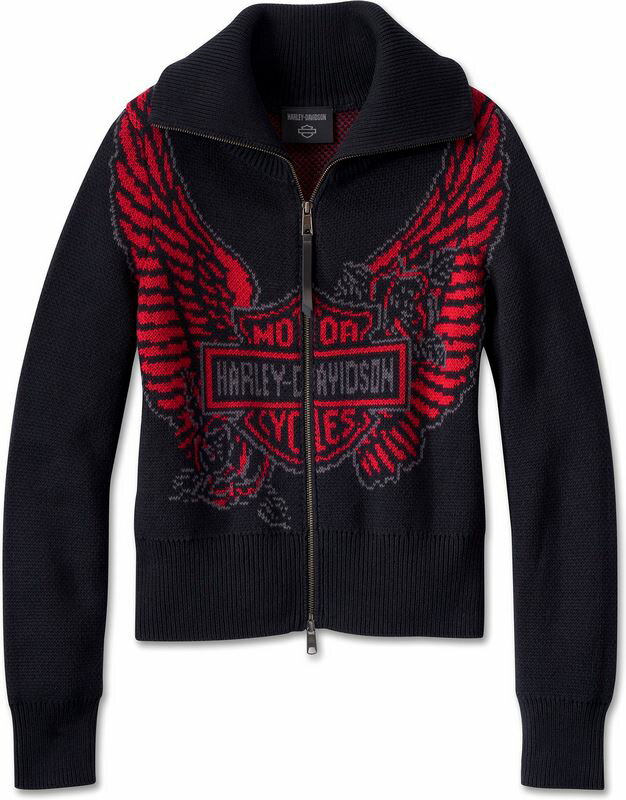 Harley-Davidson Sweater-Knit- Black Beauty | 96250-24VW