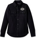 Harley-Davidson Shirt Jacket-Knit- Black Beauty | 96275-24VW