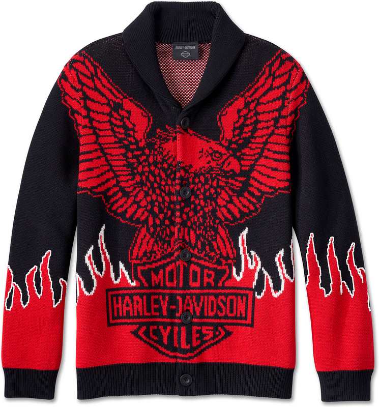 Harley-Davidson Cardigan-Knit-Custom Print- Individual all-over print | 96193-24VM