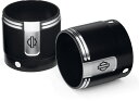 Harley-Davidson Empire - End Caps - Black With Machine Cut | 65100221