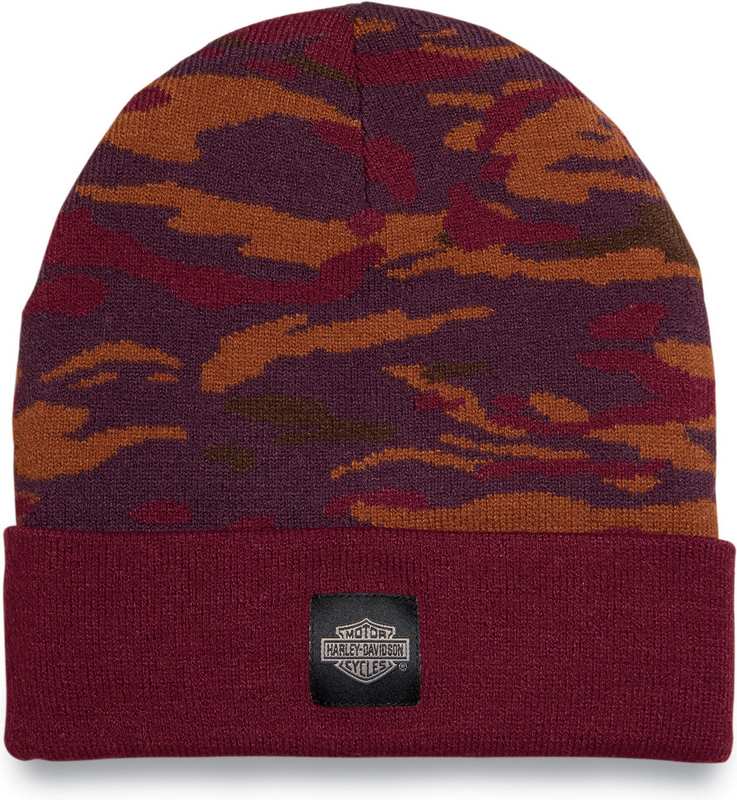 Harley-Davidson Men'S Forever Camo Beanie Camo Red | 97690-23VM