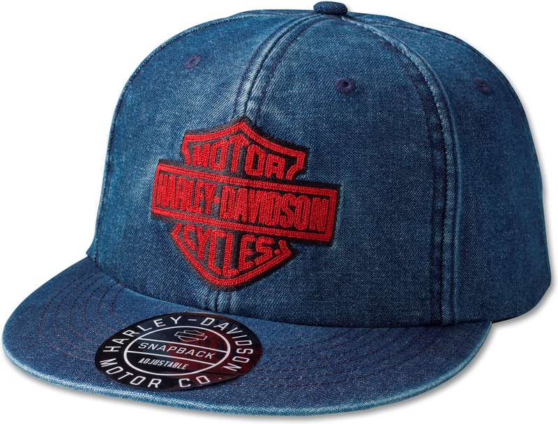 Harley-Davidson Bar & Shield Denim Snapback Cap Blue | 97735-23VM