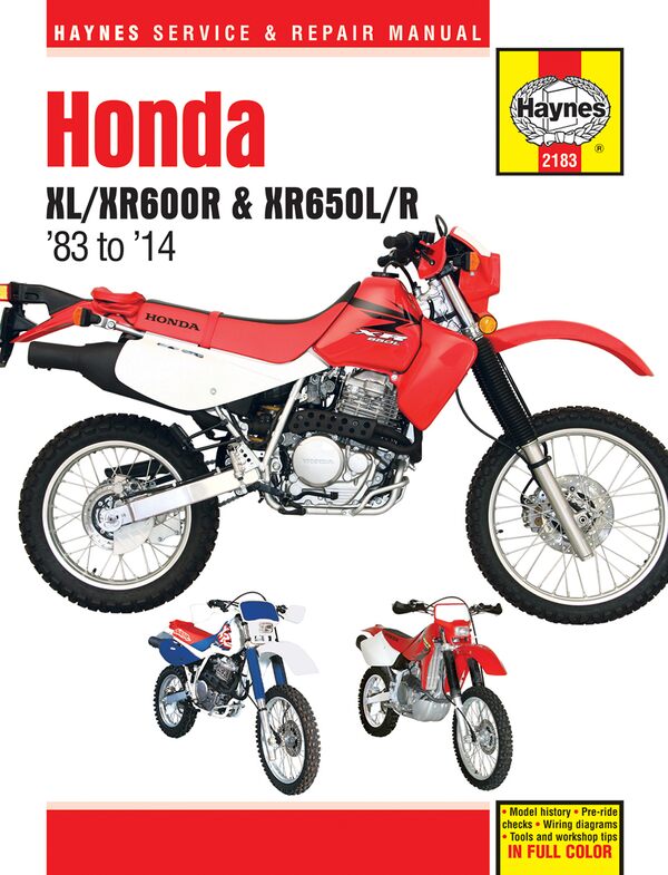 HAYNES MANUAL HON XL600R/XR600R