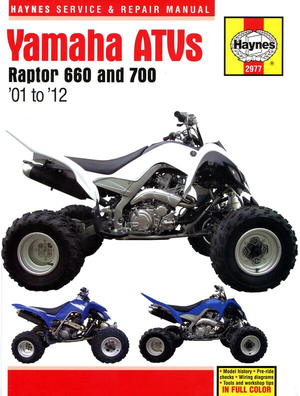 HAYNES YAMAHA RAPTOR 660 & 700 A