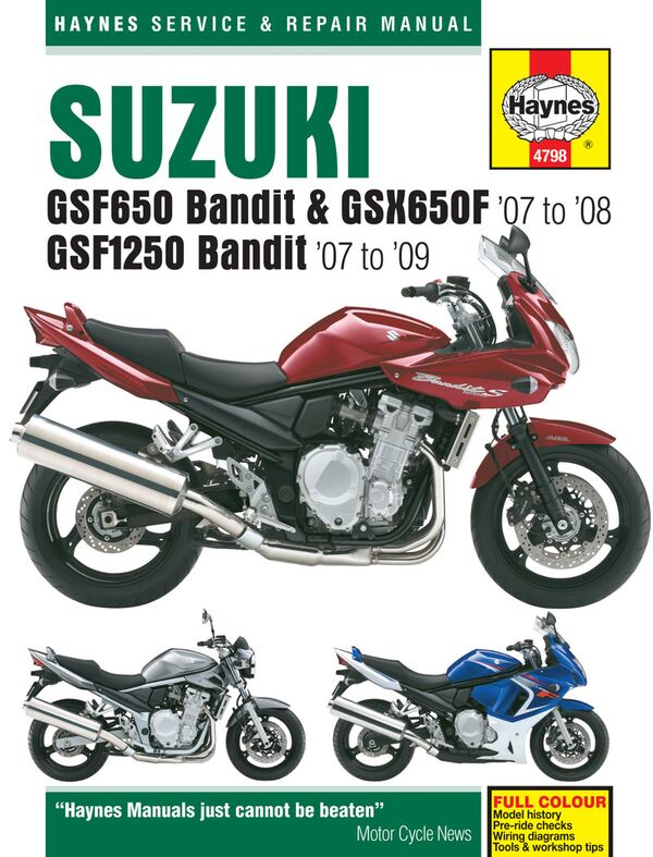 HAYNES SUZUKI GSF650/1250 BANDIT