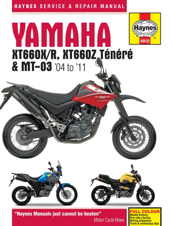 HAYNES YAMAHA XT660 & MT-03 (04-