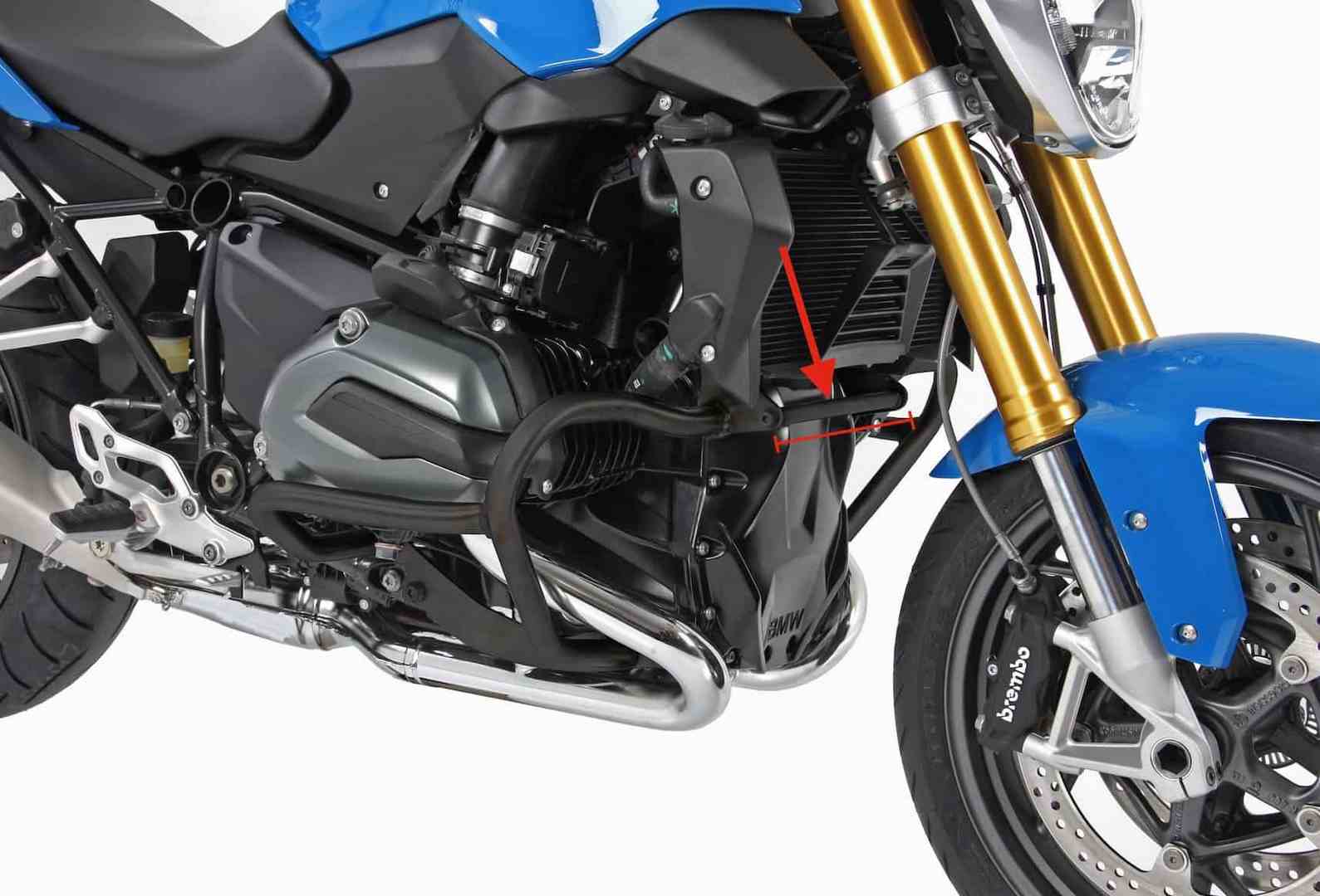 Hepco and Becker / ヘプコアンドベッカー Stiffening ブラケット ブラック for エンジンガード 501668 for BMW R 1200 GS LC (2013
