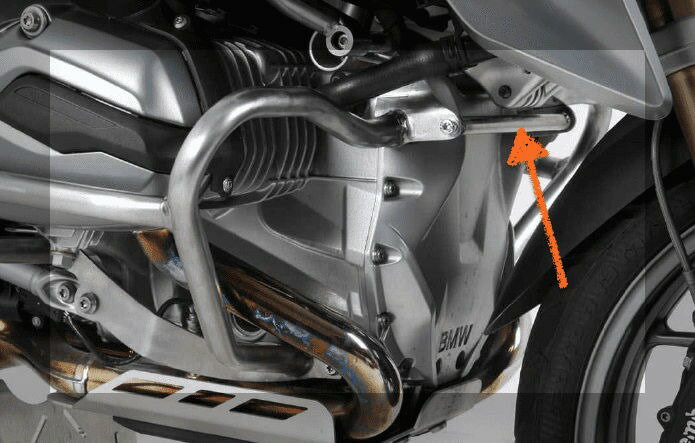 Hepco and Becker / ヘプコアンドベッカー Stiffening ブラケット for エンジンガード BMW R 1200 GS LC (2013-2018) - stainles