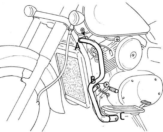 ヘプコ＆ベッカー エンジンプロテクションバー クロム Kawasaki VN 1500 Classic | 501209 00 02