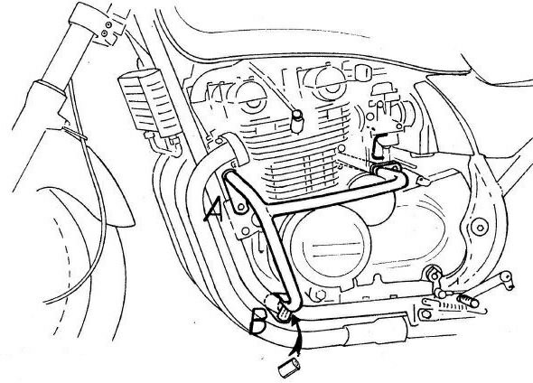 ヘプコ＆ベッカー エンジンプロテクションバー クロム Kawasaki Zephyr 550 | 501214 00 02