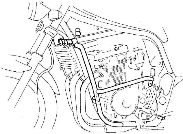 Hepco and Becker / ヘプコアンドベッカー Engine protection bar クローム for Suzuki GSF 600 S/N Bandit (1996-1999) | 50