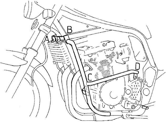 ヘプコ＆ベッカー エンジンプロテクションバー ブラック Suzuki GSF 1200 S / N Bandit until 2000 | 50130