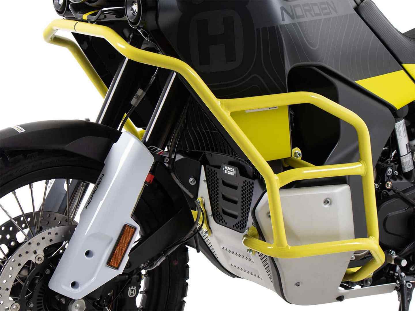 ヘプコ＆ベッカー エンジンガード「Solid」 イエロー Husqvarna Norden 901 | 5027634 00 08