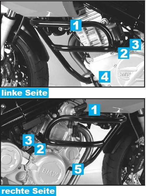 ヘプコ＆ベッカー エンジンプロテクションバー シルバー BMW F 800 S | 502920 00 09