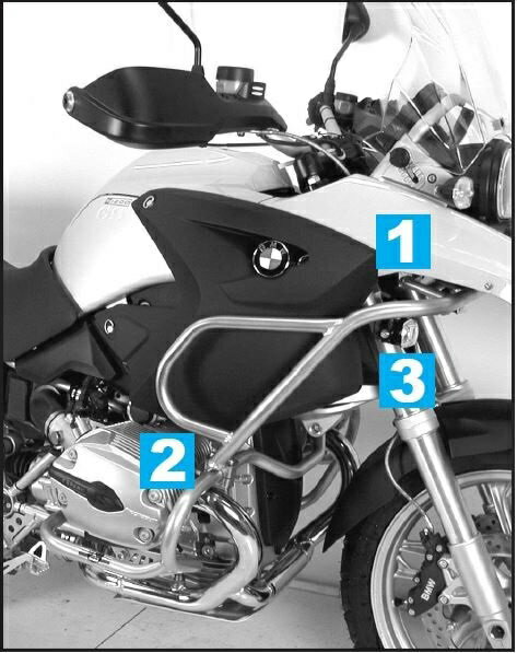 ヘプコ＆ベッカー タンクガード ブラック BMW R 1200 GS 2004-2007 | 502922 00 01