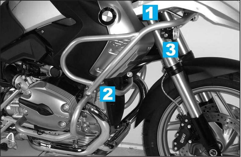 ヘプコ＆ベッカー タンクガード ブラック BMW R 1200 GS 2008- | 502926 00 01