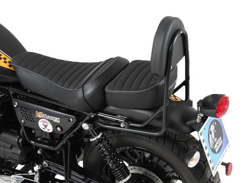 ヘプコ＆ベッカー シーシーバー (リアラック無し) for long seat - クロム Moto Guzzi V9 Bobber with long