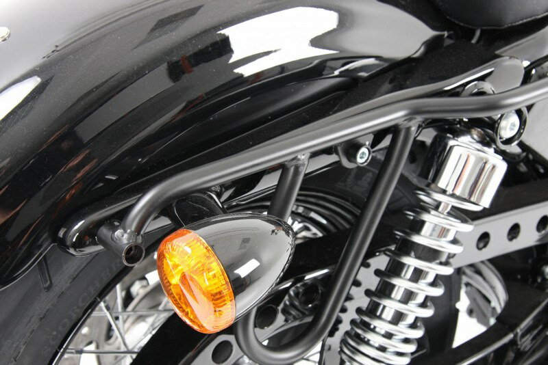 ヘプコ＆ベッカー サドルバッグホルダー カットアウト ブラック Harley-Davidson Sportster 883 Roadste