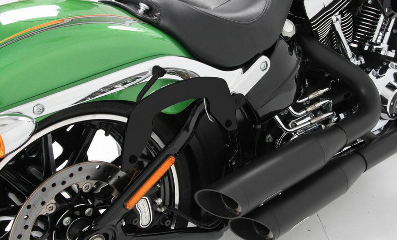 ヘプコ＆ベッカー C-Bow シーボウ サイドキャリア - ブラック Harley-Davidson Softaill Slim (2012-2017) |