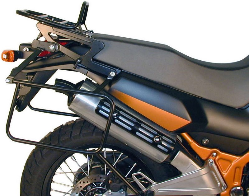 ヘプコ＆ベッカー サイドキャリア パーマネントマウント ブラック Kawasaki KLE 500 | 650258 00 01