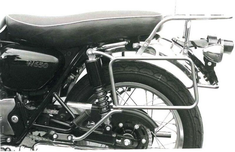 ヘプコ＆ベッカー サイド + トップケースキャリアセット クロム Kawasaki W 650 / W 800 | 650284 00 02