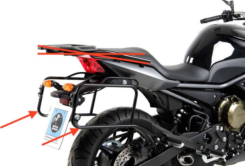 ヘプコ＆ベッカー サイドキャリア Lock-it (ロックイット) ブラック Yamaha XJ 6 Diversion 2013- | 650454