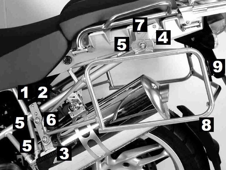 ヘプコ＆ベッカー サイドキャリア Lock-it (ロックイット) ブラック BMW R 1200 GS Adv. 2008-2013 | 65065