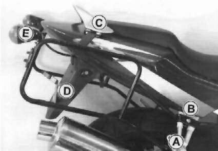 ヘプコ＆ベッカー サイドキャリア パーマネントマウント ブラック Honda CBR 600 F 1999-2010 | 650908