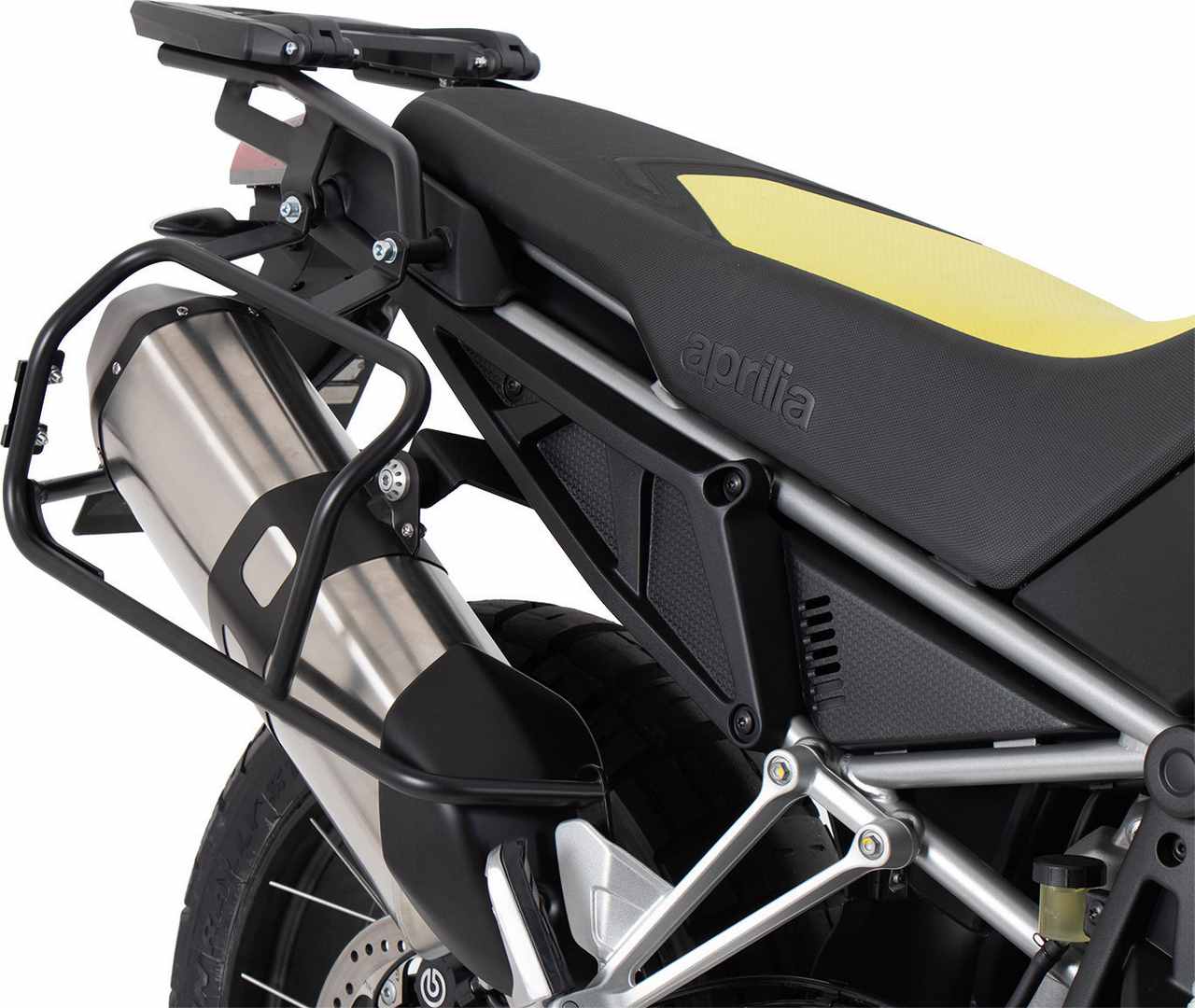 ヘプコ＆ベッカー サイドケースホルダー + Xplorer(Cutout)セット シルバー aprilia Tuareg 660 | 6517599 00 01