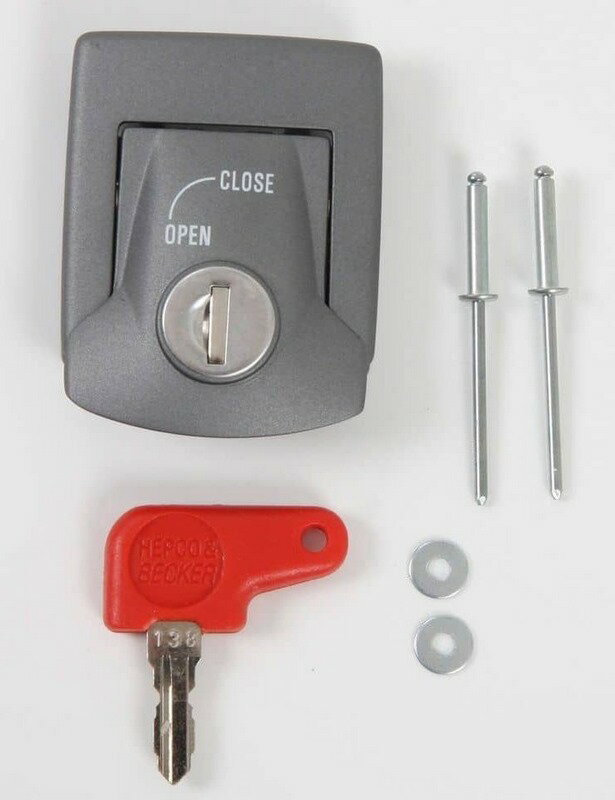 Hepco & Becker / ヘプコ&ベッカー Lid lock - シルバー | 710114 00 09-944