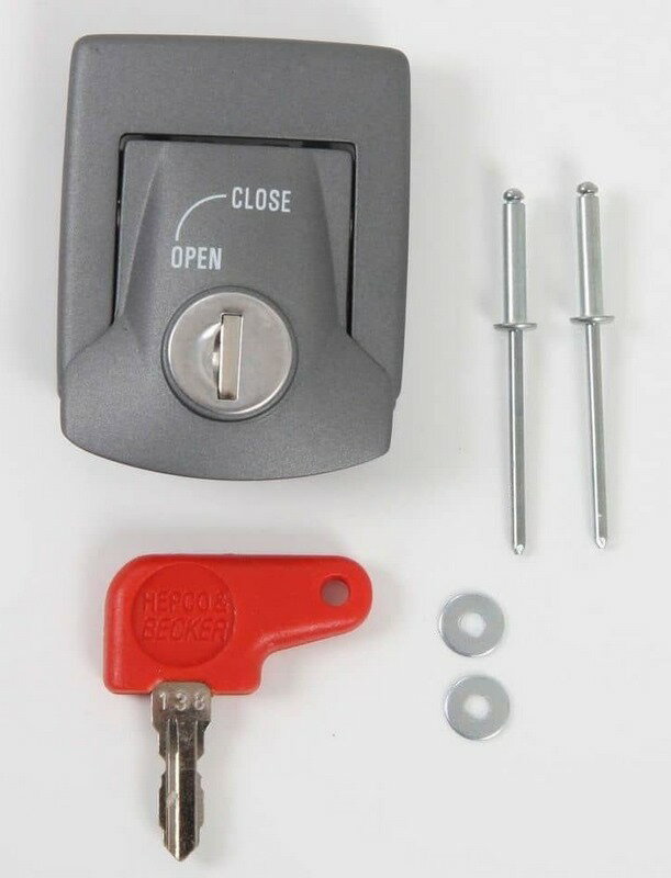 Hepco & Becker / ヘプコ&ベッカー Lid lock - シルバー | 710114 00 09-948