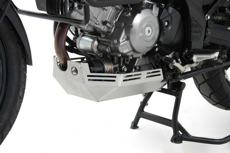 ヘプコ＆ベッカー エンジンプロテクションプレート シルバー Suzuki V-Strom 650 ABS 2012-2016 (L2) / X