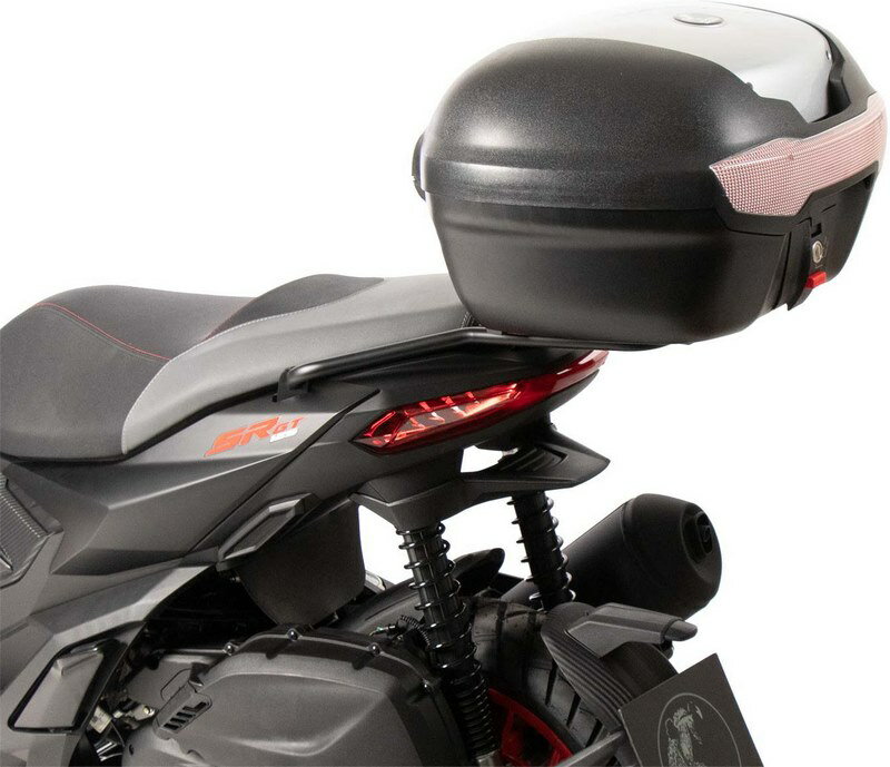 Hepco & Becker / ヘプコ&ベッカー Topcase - Set Journey 40 ブラック/silver incl. carrier for Aprilia SR GT 125/200/Sport (