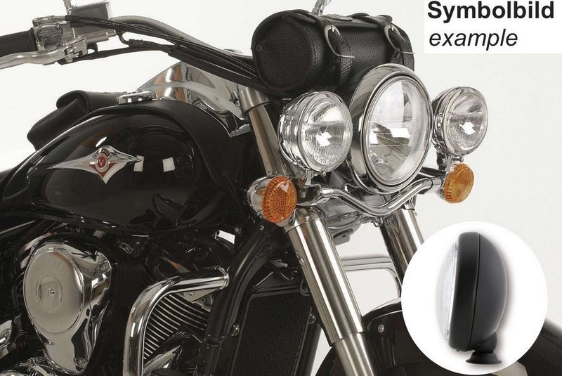 ヘプコ＆ベッカー ツインライトセット ブラック ブラケット Kawasaki VN 900 Classic / Vulcan | 4002501