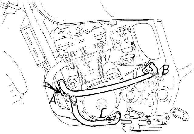 ヘプコ＆ベッカー エンジンプロテクションバー クロム Suzuki GSF 600 S Bandit from 2000 | 501321 00 02