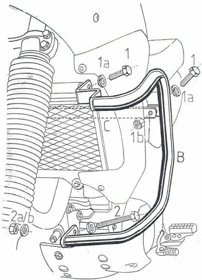 ヘプコ＆ベッカー エンジンプロテクションバー ブラック Yamaha XTZ 660 Tenere -1993まで | 502401 00 0