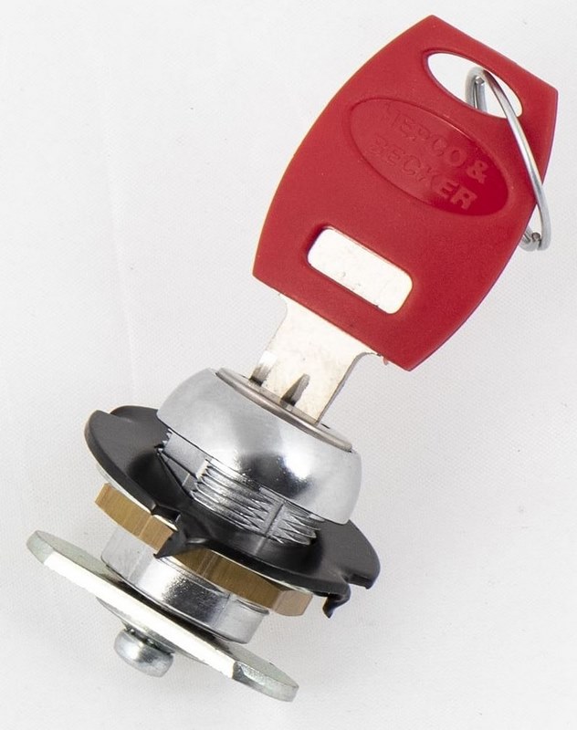 Hepco & Becker / ヘプコ&ベッカー Lid lock-cylinder incl. 1 key for Hepco & Becker / ヘプコ&ベッカー leather bag