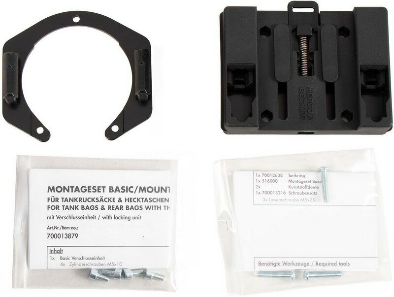 Hepco & Becker タンクリングベーシックファステナー付きタンクバッグ用 Kawasaki Versys 650 (2007-20..