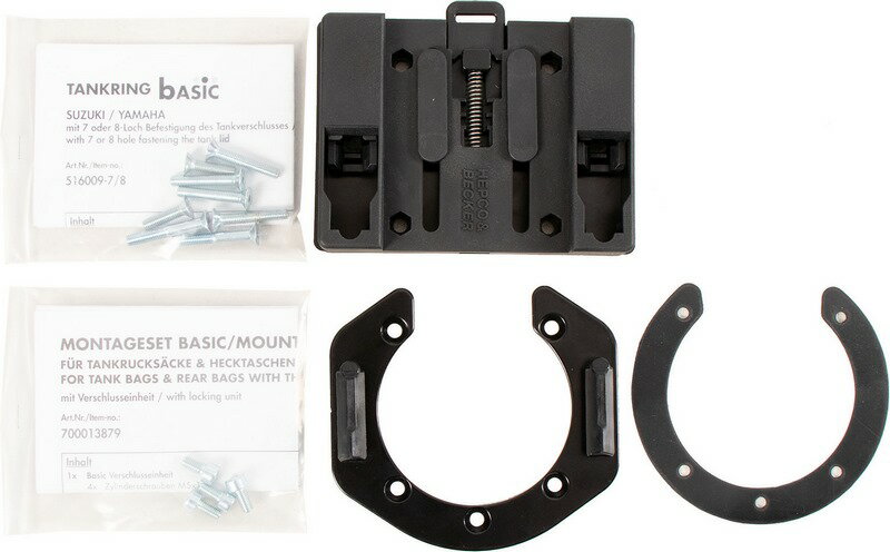 Hepco & Becker タンクリングベーシックファステナー付きタンクバッグ用 Suzuki GSX-R 750 W (1992-1995)